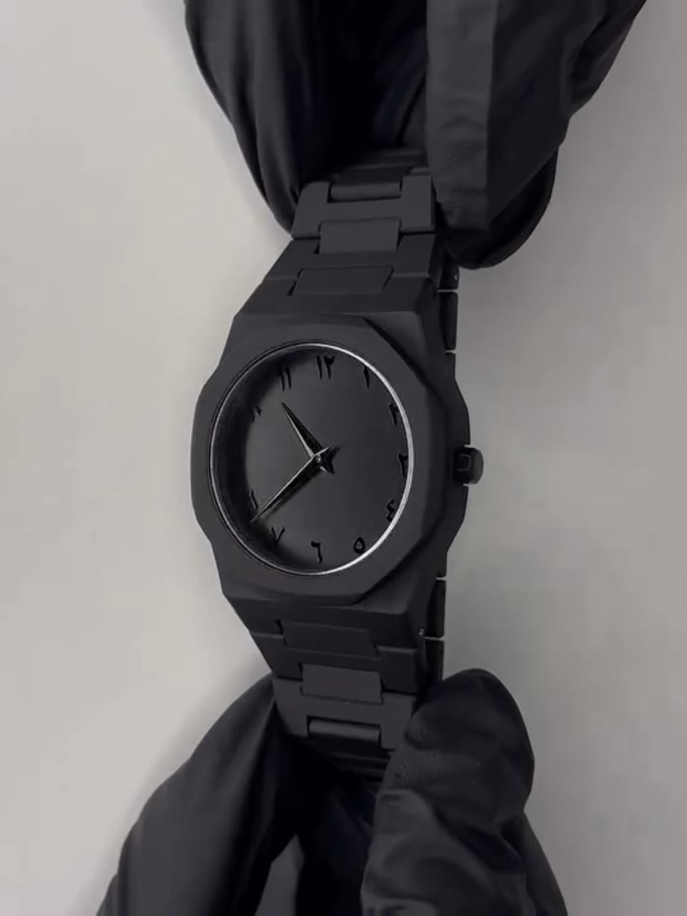 Full Black Aura Quartz Analog Watch – Lightweight Premium Design for Men & Boys (Without Box)